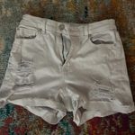 American Eagle White  Jean Shorts Photo 0