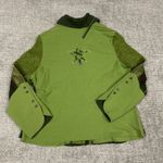 All Beautiful Enjoy Cardigan Womens 46 Green Art to Wear Button Front Artsy Size L Photo 6