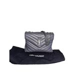 Saint Laurent Medium Loulou Quilted Leather Bag in Storm w/Silver Hardware Photo 1