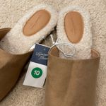 Universal Threads Universal Thread Flat Fleece Tan Mules NWT Photo 3