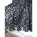 Women’s Gothic Victorian Textured Floral Maxi Mermaid Skirt Black Size M Photo 3