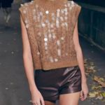 ZARA  Sequin Sweater Vest Photo 0