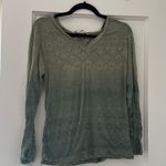 Athleta  Long sleeve hoodie in green ombré Photo 0