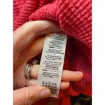 Free People  We the Free Women Small Blossom Thermal Top Red Bandana Sleeves Boho Photo 15