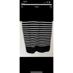 Ralph Lauren Knit Sweater Dress Women Medium Stripe Black/White 3/4 Sleeves Photo 5