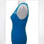 NEW Blue Seamless Buttery Soft Textured Lace Sleeveless Dress — Party Club Size undefined Photo 6