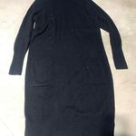 Athleta  long Black Turtleneck wool Sweater Dress XL Photo 0