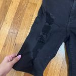 Encore Sz Large Juniors Stretchy Black Distressed Bermuda Shorts Jeans Destroyed Photo 7