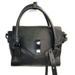 JOY GRYSON Nyla Black Supple Pebbled Leather Purse/Satchel/Crossbody Bag Photo 0