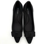 Vivaia Titli Bow Old Money Knit Timeless Comfort Office Ebony Heels NWB 9 Black Photo 3
