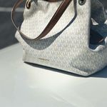 Michael Kors Cream and Brown Shoulder Bag with Hobo Design Photo 5