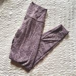 Lululemon  27”  floral align leggings purple size 6 Photo 3