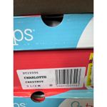 Baretraps  boots Chestnut Braided Ankle Booties Block Heel Size 9.5 Photo 4