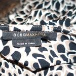 BCBGMAXAZRIA Black Beige Halter Dress S Photo 6