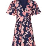 Slate + Willow Pink Floral Flutter Sleeve Dress Size L Photo 4