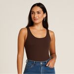 Source Unknown Women’s Black Bodysuit Sleeveless Scoop Neck Stretch unknown size/brand Photo 1