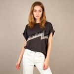 NWOT Mint Velvet Grey Sequins Top Short Photo 0