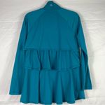 Athleta  Renew Full Zip Jacket With Ruffles Teal Women’s Photo 5