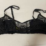 Black crochet bra size medium Photo 1