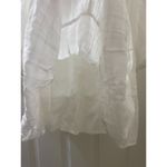 Hem & Thread  white Babydoll Square Neck long puff sleeve Mini Dress M Romantic Photo 8