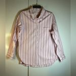 Wilfred  Light Pink Striped Button-Down Shirt Photo 1