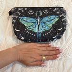 Black and Blue Butterfly Print Women's makeup jewelry bag travel bag brand new Photo 1