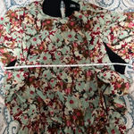 ZARA Structured Blouson Mini Dress Floral Retro Vibes (Size XS) Photo 9
