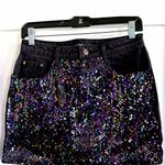 Mustard Seed Black denim sequin skirt Photo 0