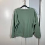 White Fox Boutique  Santa Monica Sweatshirt in Sage green Photo 5