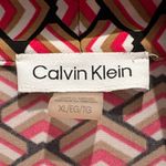 Calvin Klein  Geometric Red Blouse Photo 2