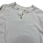 Madewell  Texture and Thread Cream Colored Henley Long Sleeve mid weight XS Photo 2