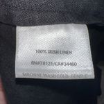 Eileen Fisher  100% Irish‎ Linen bustle hem Dress Sleeveless Black Petite Size PL Photo 15