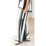 Paper Heart Norway Stripe Linen Blend Pants Photo 2