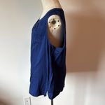 Van Heusen Sleeveless Blue Relaxed Tank Top Photo 2