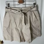 STAUD  Eris Linen Belted Shorts 10 Photo 1