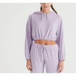 SANDSHAPED Miki‎ Terry Cropped Sweatshirt NWT Pink Photo 4