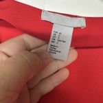 H&M Women's Red V-Neck Blouse Puff Sleeve Top Size 2 Dressy Casual Photo 4