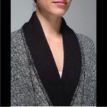 Lululemon  Post Practice Cardigan Sweater‎ in Ghost/Black size 4 Photo 3