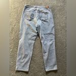 American Eagle Curvy Mom Jeans Womens Size 18 Long Stretch Distressed High Rise Photo 9