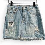 ZARA  Light Blue Denim Skirt Photo 0