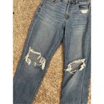 American Eagle Mom Jean Comfort Stretch Waistband Ripped Knees Denim High Rise 4 Photo 8