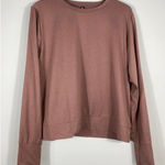 Lukka Lux Long Sleeve Crewneck Top – Mauve Pink Size L Photo 0