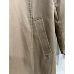 Made in Poland Beige Business Trench Coat, Full Pleat Front, Small Black Photo 2