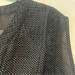 Torrid ⭐️ sleeveless black and white polka dot pleated chest blouse size 4 Photo 13