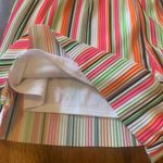 Versona  Romper NWOT Large Multi Color Vertical Stripe Shorts Adjust. straps Photo 2