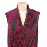 Trina Turk Sophie Top Rainbow Glitter Metallic Sleeveless Surplice Size Medium Photo 4