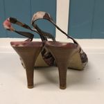 Moda  taupe and mauve peep toe heels‎ wine’s size 7.5 Photo 5