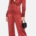 House of Harlow 1960 x Revolve sz. XS Vera Red Polka Dot Jumpsuit Photo 0
