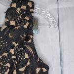 Heartloom  Anthropologie Black sheer and lace fit& flare dress Photo 3