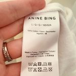 ANINE BING NWT  MILES SWEATSHIRT FRAMED MONOGRAM white size large Photo 5